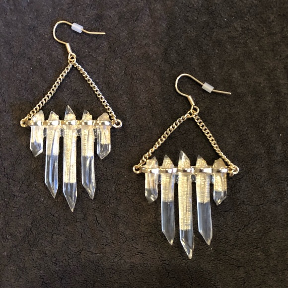 Forever 21 Jewelry - drop crystal earrings